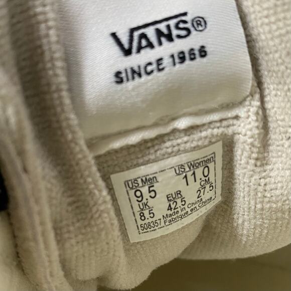 Vans Sport Low Lace Up Skate Shoe Mens 9.5 Womens 11 Marshmallow Navy‎ Blue main image 6
